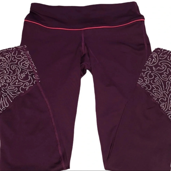 Old Navy Active Maroon Go Dry Full Length Compression Leggings Women’s Small - Picture 12 of 12